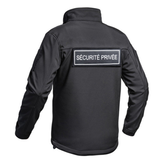 Veste Softshell Sécu-One FLAP Sécurité Privée Noir - A10 Equipment
