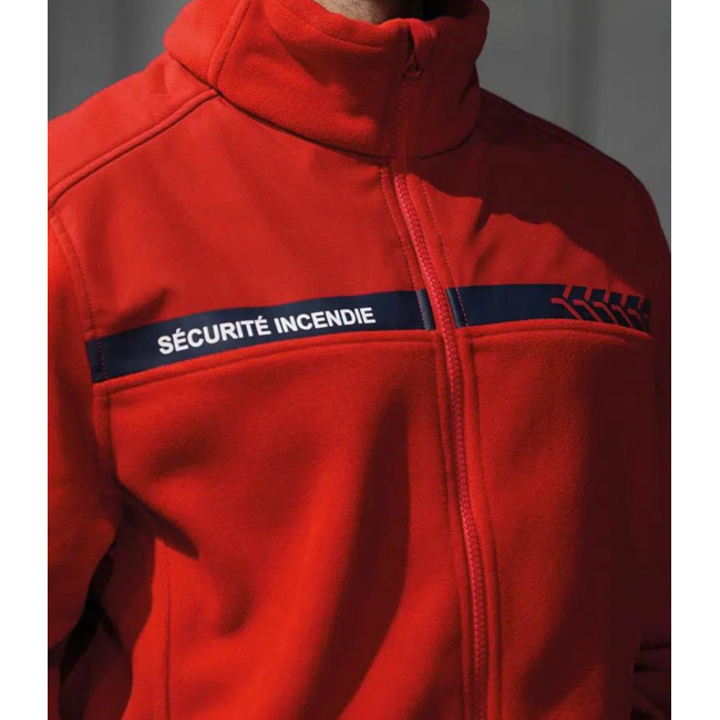 Veste polaire Sécurité Incendie Rouge - Safetek by GK