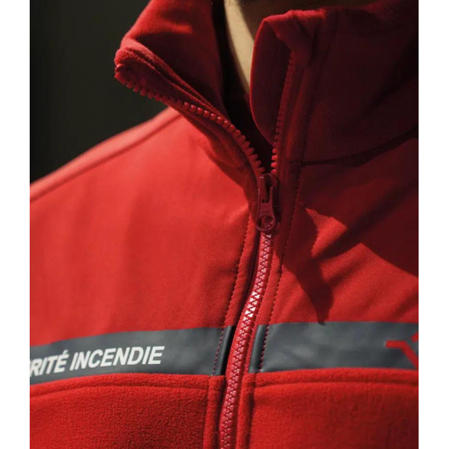 Veste polaire Sécurité Incendie Rouge - Safetek by GK
