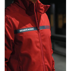 Softshell Bezpieczeństwo Pożarnicze Czerwony - Safetek by GK