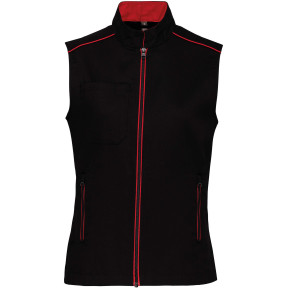 Gilet DaytoDay Dames Zwart/Rood - Kariban