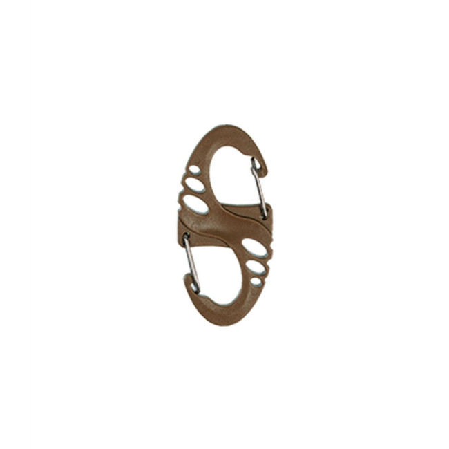 10er-Set Taktische S-Haken Karabiner - Coyote - Miltec