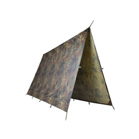 Dekzeil 3m x 3m PE R/S - Flecktarn - Miltec