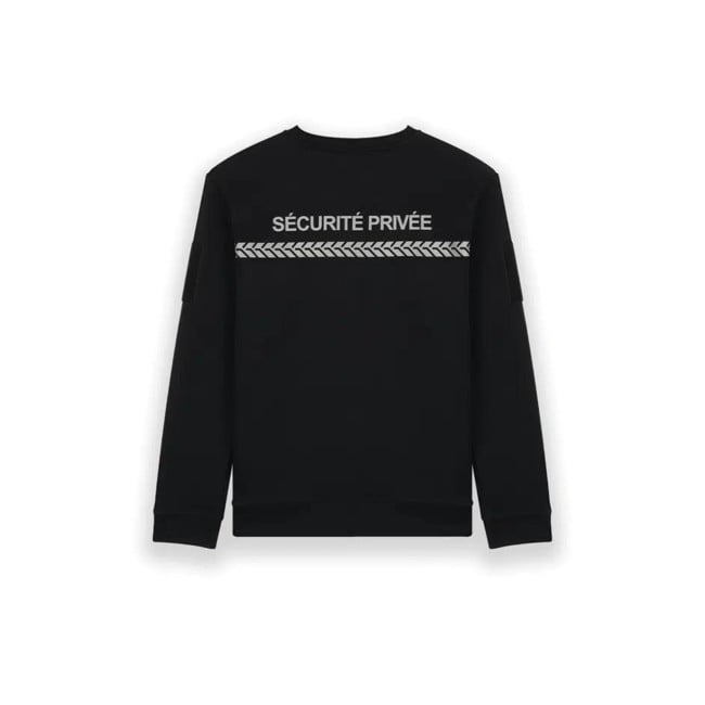 Sweat Sécurité Privée Noir - Safetek by GK