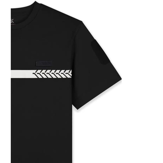 Tee Shirt 210g inscriptions et bande Sécurité Privée Noir - Safetek by GK