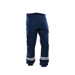 Pantalon Sécurité Privée avec bande HV Marine - Safetek by GK