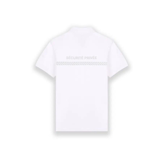 Polo manches courtes Sécurité Privée Blanc - Safetek by GK