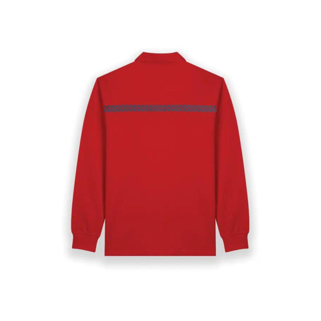 Poloshirt Langarm Brandschutz Rot - Safetek by GK