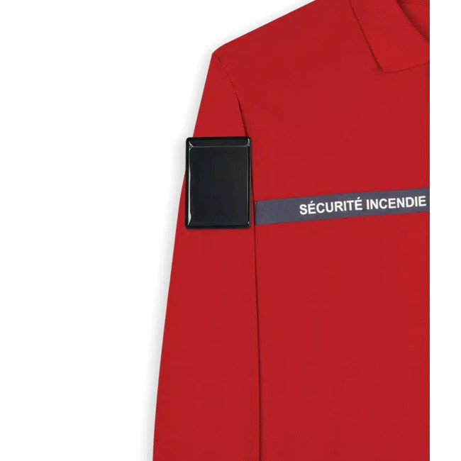 Polo manches longues Sécurité Incendie Rouge - Safetek by GK