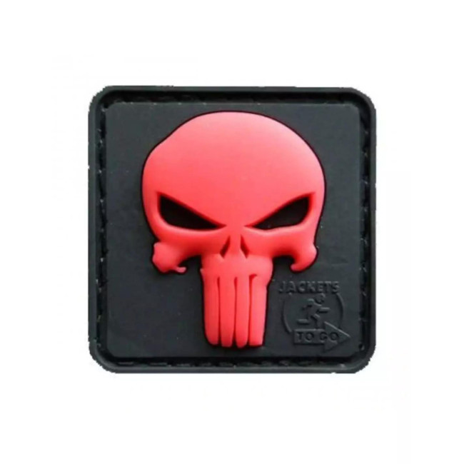 Patch Punisher gumowy Blackmedic Red - JTG