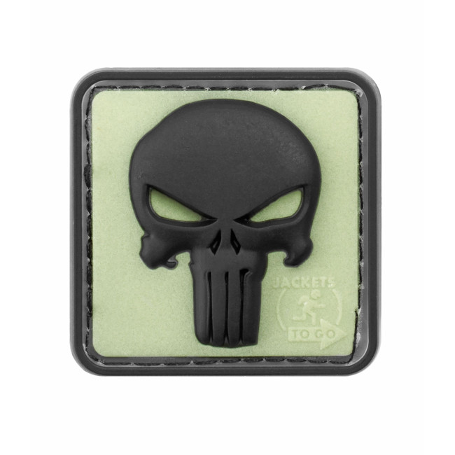 Patch Punisher in rubber Glow Black - JTG