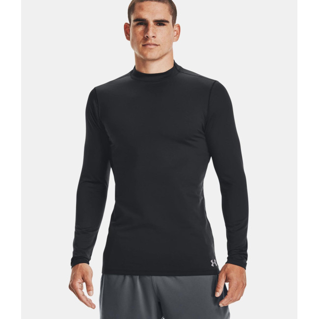 Baselayer ajusté à col montant ColdGear® Armour pour homme - Noir - Under Armour