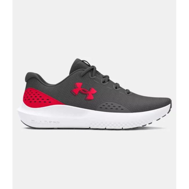 Chaussures homme UA Surge 4 - Gris Pierre / Rouge - Under Armour