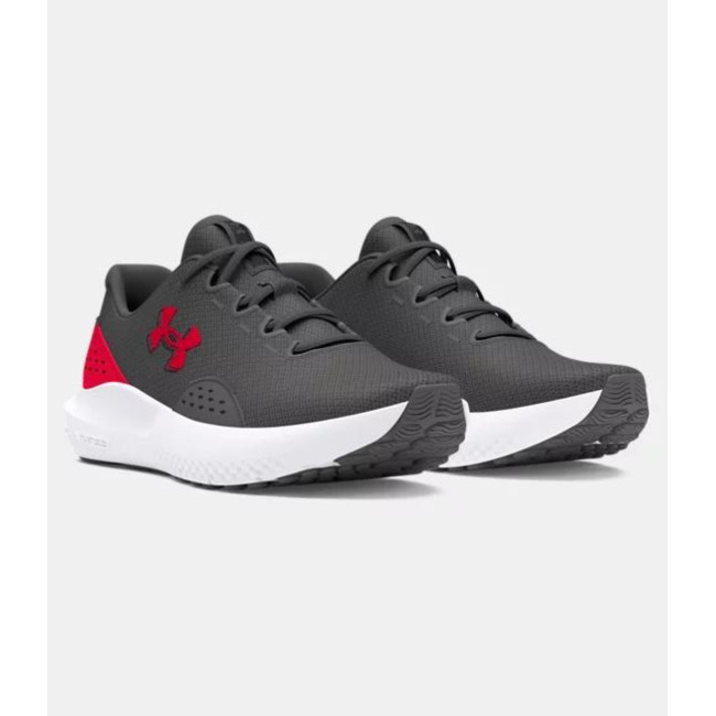 Chaussures homme UA Surge 4 - Gris Pierre / Rouge - Under Armour