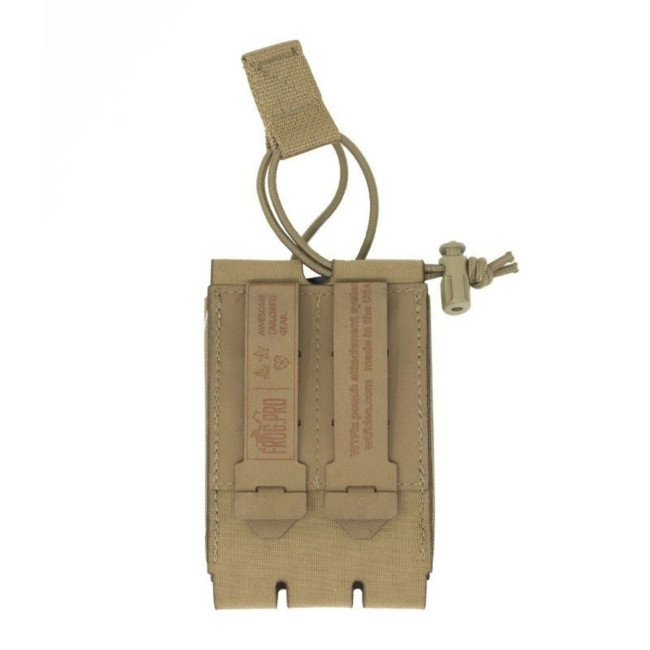 Porte chargeur multicalibre 1 eot avec strap de retenue coyote - FrogPro
