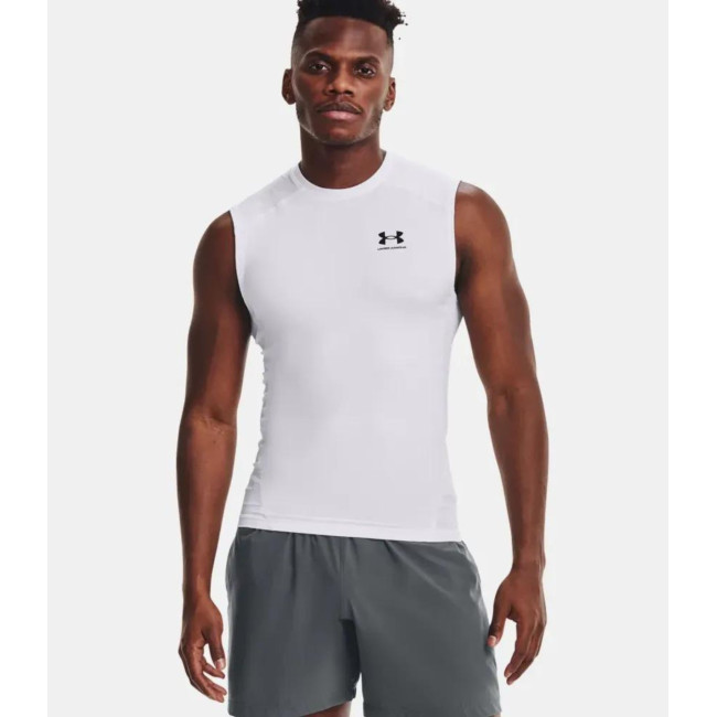 Haut sans manches HeatGear® Armour pour homme - Blanc - Under Armour