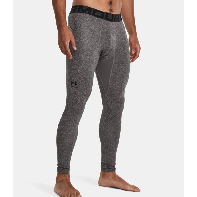 Leginsy ColdGear® Armour dla mężczyzn - Szary Węglowy / Czarny - Under Armour