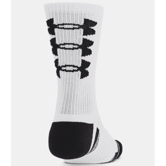3er-Pack UA Performance Tech Crew 3 Logos Socken - Weiß - Under Armour
