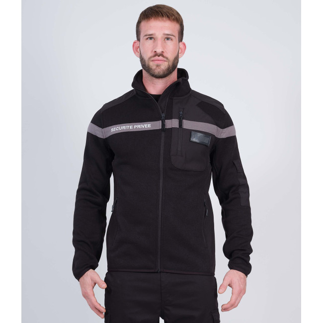 Gilet sécurité privée noir avec bande grise DIAMANT - Nine Worth by North Ways