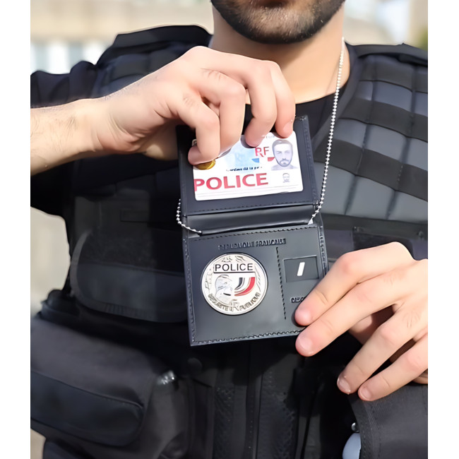 Mini-Kartenhalter mit 2 Fächern und Platz für Dienstgrad und Medaille - GK