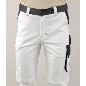 Bermuda multipoches bicolore blanc et noir THEMIS - LMA