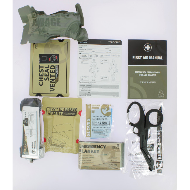 Medische trauma kit 7 stuks - Ares