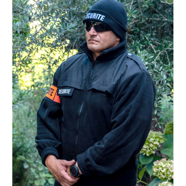 Fleece blouson SECURITE zwart - Patrol Equipement