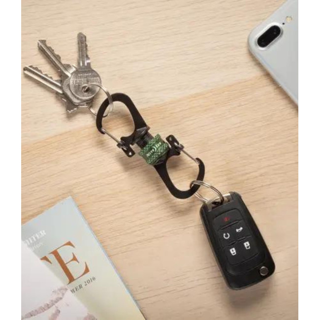 SlideLock® 360° Magnetic Locking Dual Carabiner - Olive - nite ize