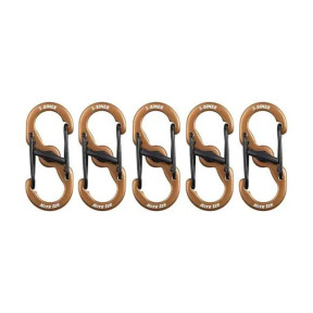 S-Biner® MicroLock® Aluminum - 5 Pack - Coyote - nite ize
