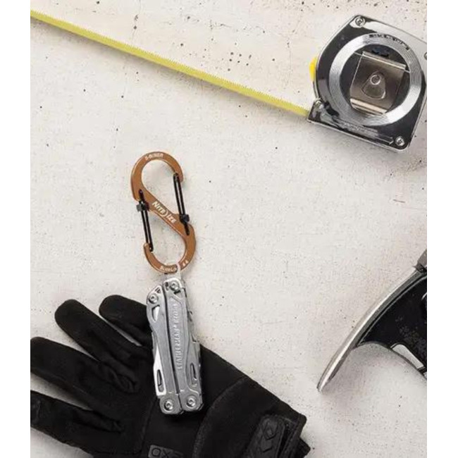 S-Biner® SlideLock® Aluminum 3 - Coyote - nite ize