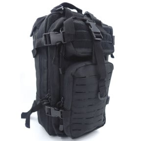 Sac à dos noir ASSAULT Pack Système MOLLE Découpe Laser 27L -Patrol Equipement