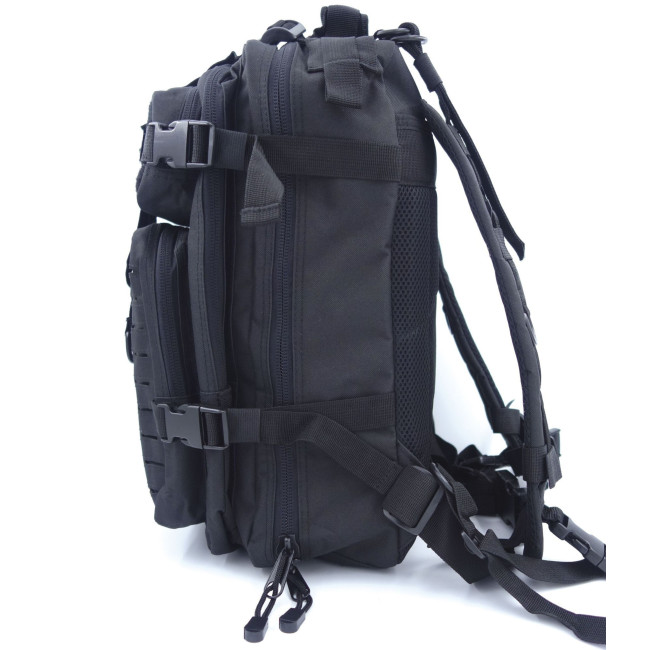 Czarny plecak ASSAULT Pack System MOLLE Cięcie Laserowe 27L -Patrol Equipement
