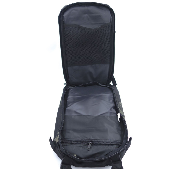 Rucksack ASSAULT Pack MOLLE-System Laserschnitt 27L Camo Schwarz -Patrol Equipement