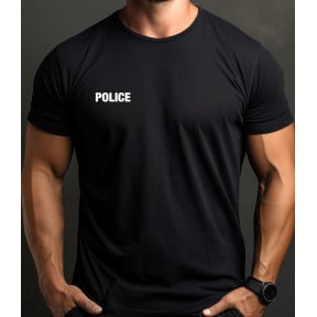 Tee-shirt imprimé Police Noir -Patrol Equipement