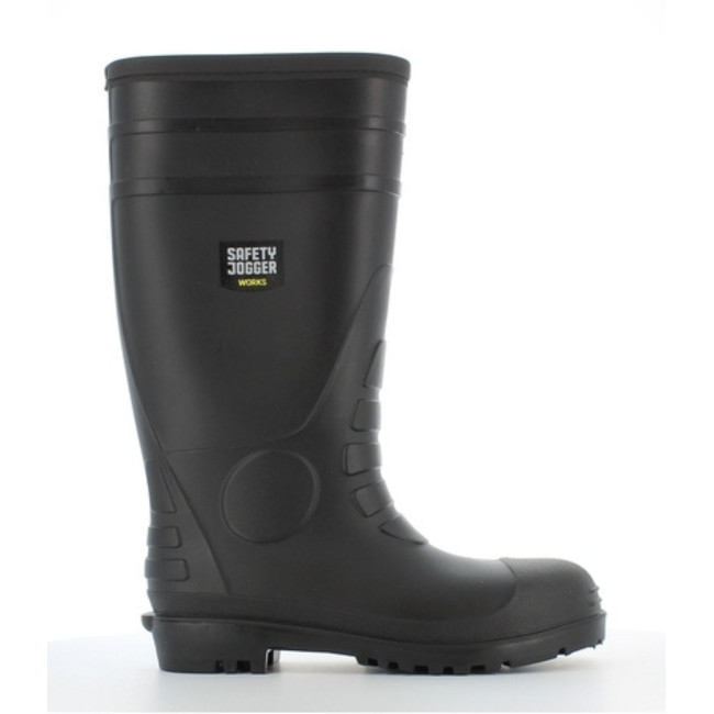Bottes de sécurité Hercules en PVC noir - Safety Jogger