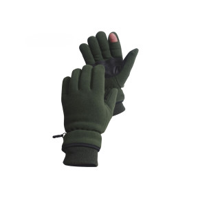 Gants polaire doigt tireur thinsulate vert armée - Patrol Equipement