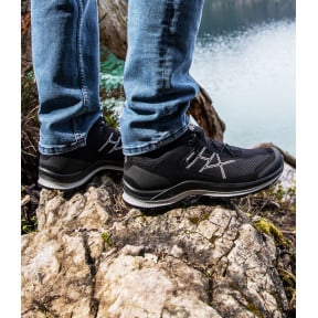 Chaussures BLACK EAGLE Adventure 3.0 GTX low - Noir Argent - Haix