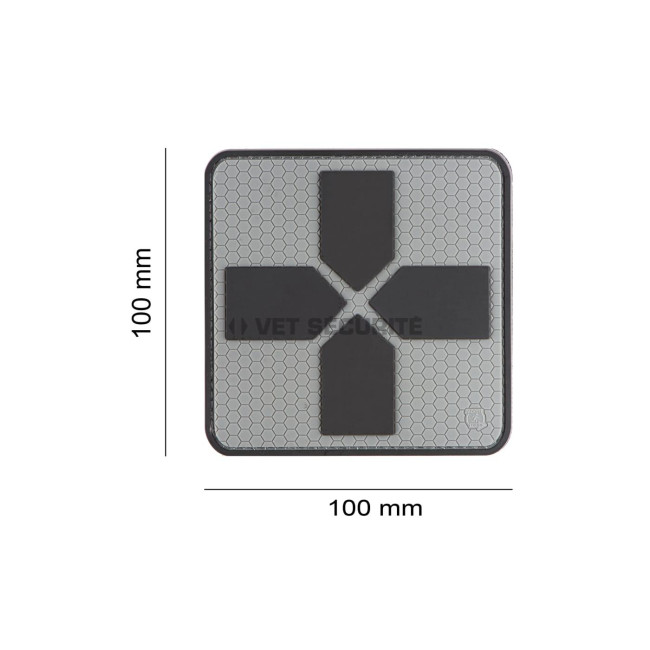 Gummi-Patch Big Cross Medic - Grau - JTG