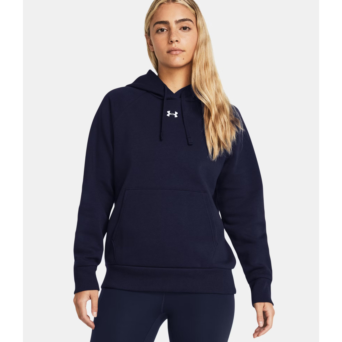 Women's UA Rival Fleece Hoodie Navy Blue Under Armour
