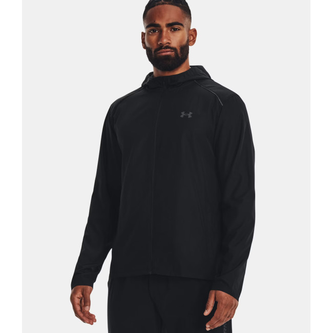 UA Launch Hooded Herrenjacke - Schwarz - Under Armour
