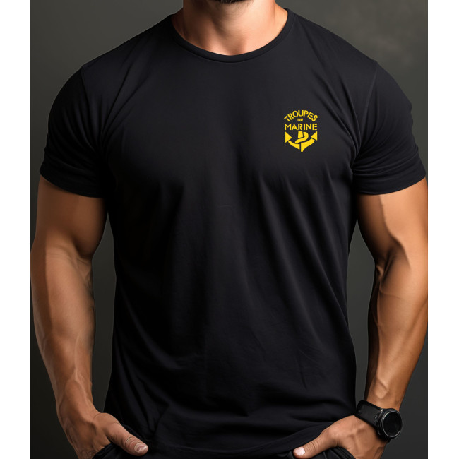 ZWART T-SHIRT KORTE MOUW PRINT TDM - Patrol Equipement