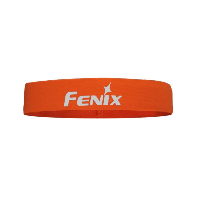 Serre-tête de sport élastique en nylon orange - Fenix