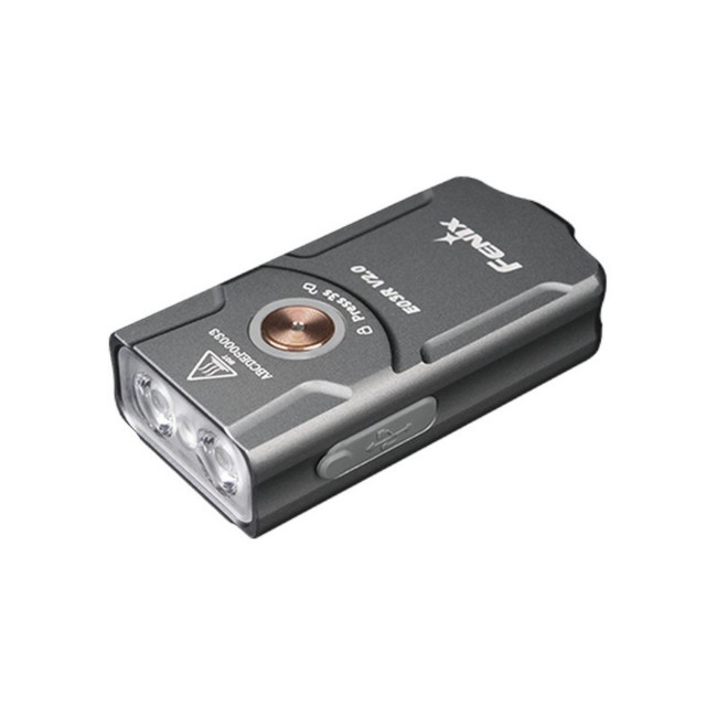 Lampe porte-clés en métal grise - 500 Lumens - Fenix