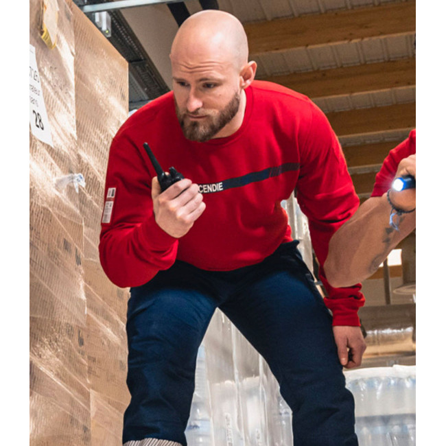 Sweater Sécu-One brandbeveiliging rood - A10 Equipment