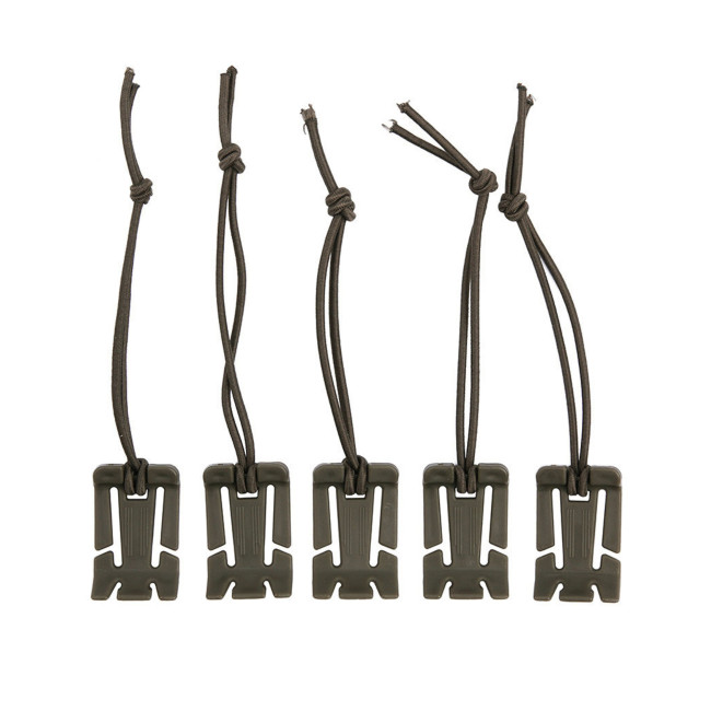 5er-Pack elastische Molle-Befestigungen - Grün - 101 Inc