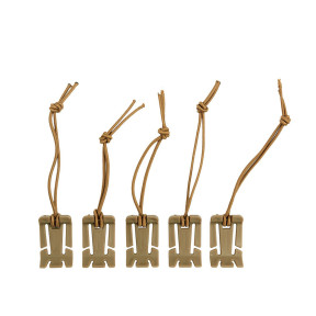 Pack de 5 reliures élastiques Molle - Coyote - 101 Inc