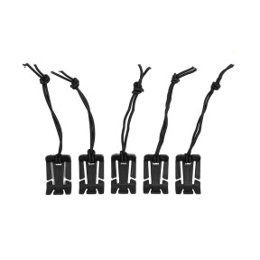 Pack de 5 reliures élastiques Molle - Noir - 101 Inc