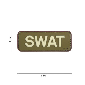 Naszywka 3D PVC SWAT Zielona/Brązowa - 101 Inc