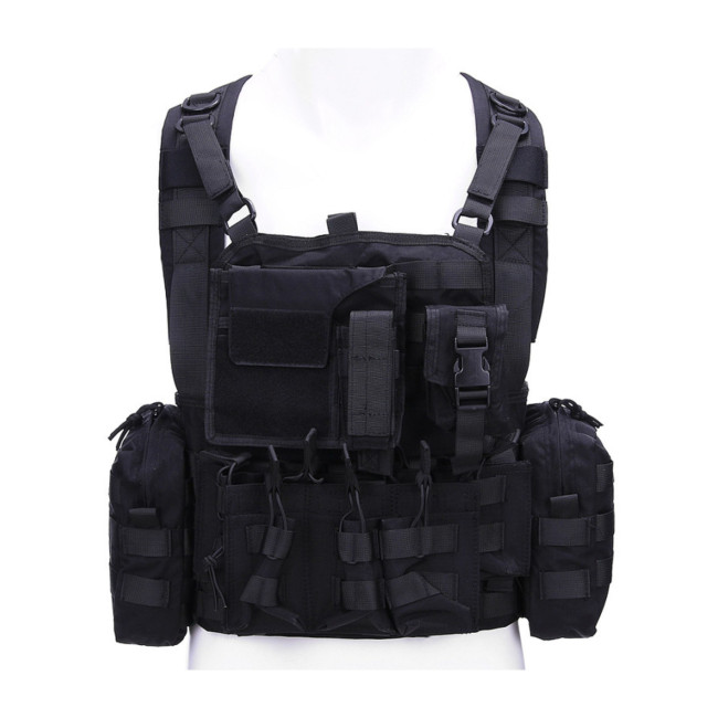 Gilet tactique de poitrine - Noir - 101 Inc