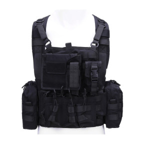 Tactisch borstvest - Zwart - 101 Inc